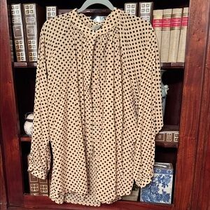 Jaded Gypsy Polka Dot Blouse high low.